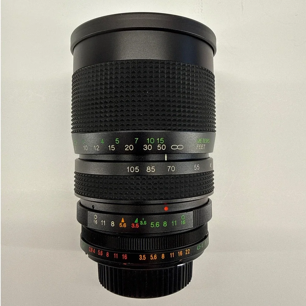 Vivitar 35-105mm f3.5 MC Zoom Lens TX Mount 35-3227 Vintage SLR Lens Box Manual